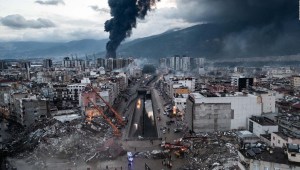 Imágenes aéreas de la destrucción del terremoto en Turquía y Siria