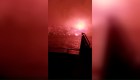 Incendios forestales en Chubut convierten la noche argentina en día