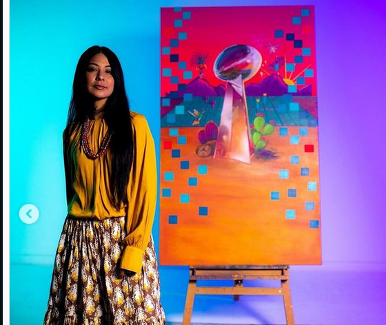 Conoce a la artista chicana que le dio vida al Super Bowl