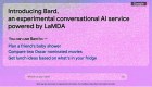 Bard, chatbot de Google, falla respuesta en una demostración