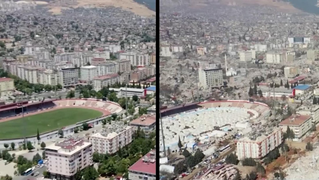 Los destrozos que sufrió una ciudad turca por el terremoto