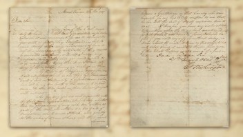 La Colección Raab sacó a la luz una carta desconocida hasta ahora de George Washington, escrita en vísperas de la Convención Constitucional de 1787. (Cortesía de la Colección Raab)