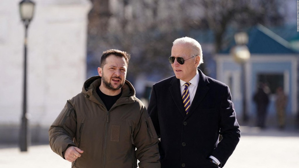 It was the turning point of Biden's visit to Kiev