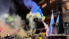 Ucranianos protestan en la Embajada de Rusia en Argentina