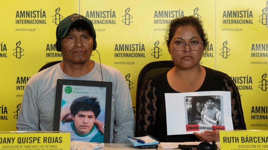 Familias de fallecidos durante las protestas en Perú exigen justicia
