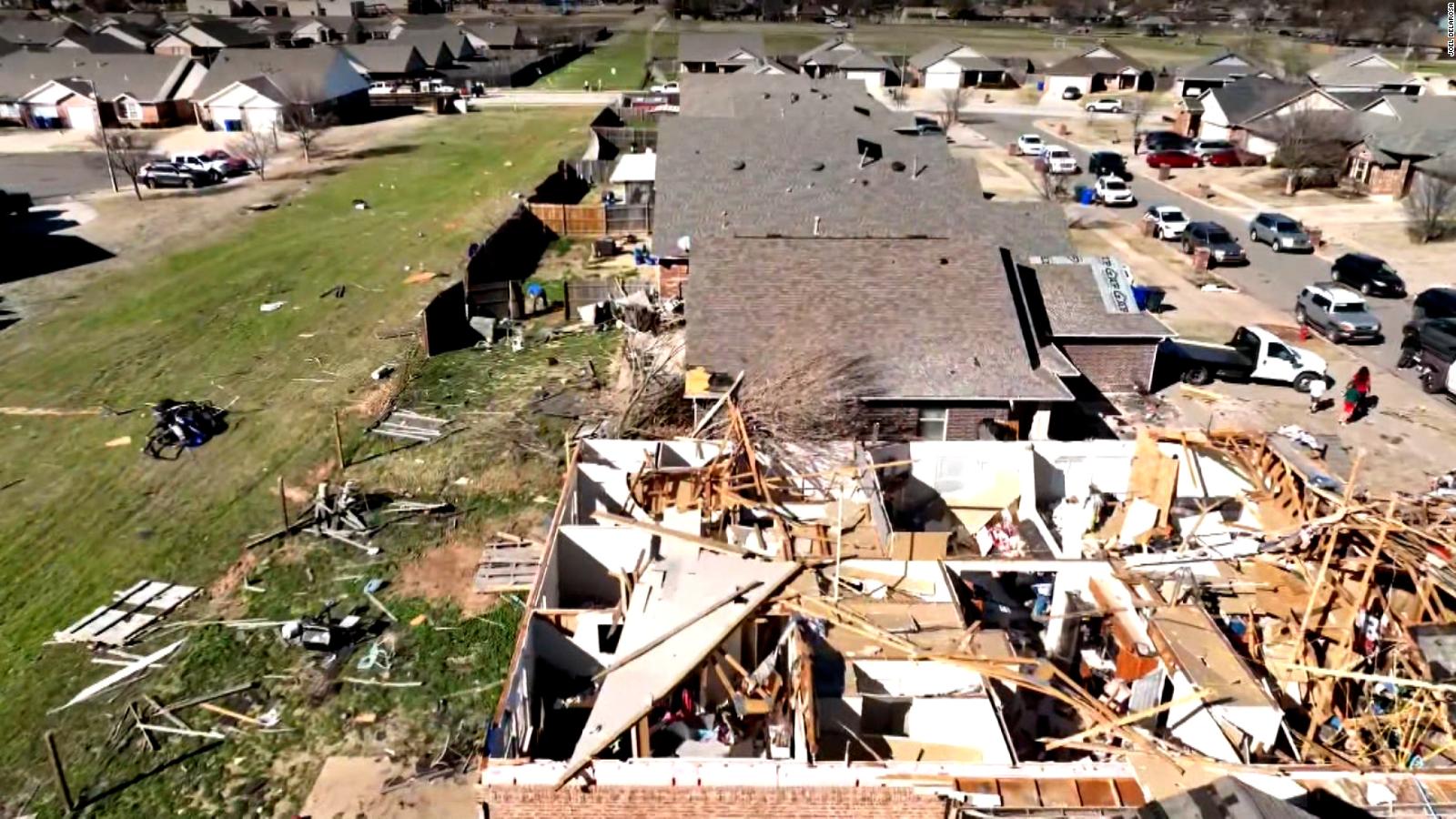 They Assess The Damage Caused By A Devastating Tornado That Hit The   230227192635 Tornado Damage Norman Oklahoma Full 169 