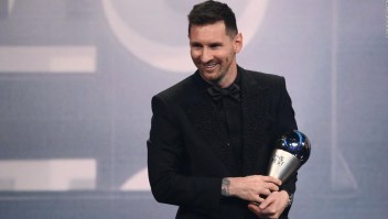 Lionel Messi ganó el Premio The Best 2022 al mejor jugadores masculino del año.