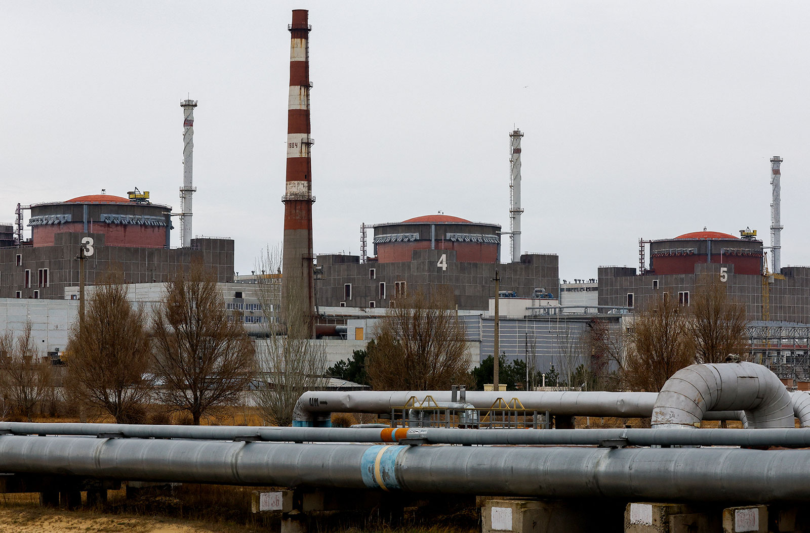 La central nuclear de Zaporiyia el 24 de noviembre de 2022. (Crédito: Alexander Ermochenko/Reuters)