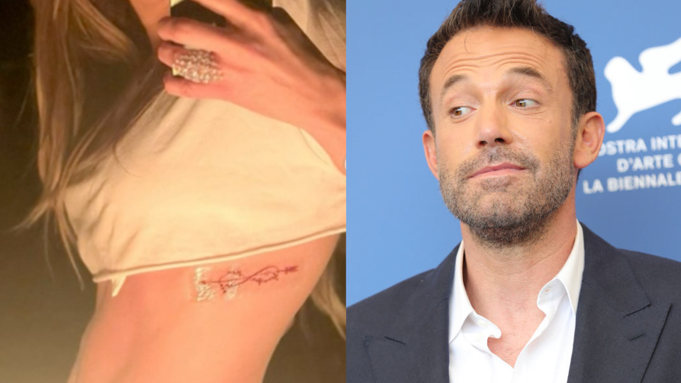 Jennifer Lopez y Ben Affleck se hacen tatuajes complementarios, ¿qué significan?