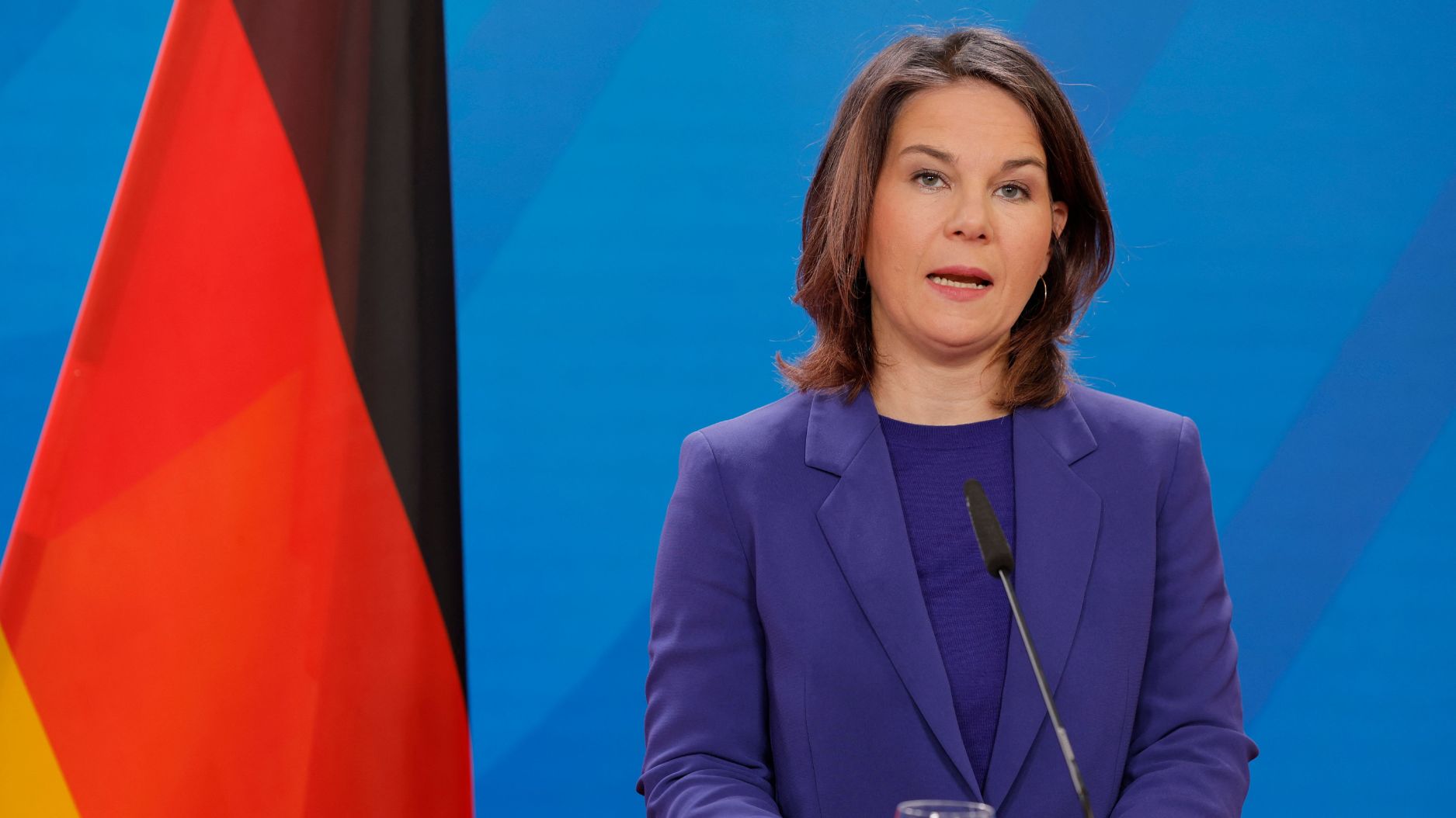 Annalena Baerbock, ministra de Asuntos Exteriores de Alemania. (Crédito: ODD ANDERSEN/AFP vía Getty Images)