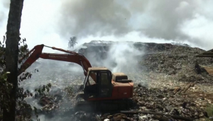 Incendio de basura en India genera emisiones de metano