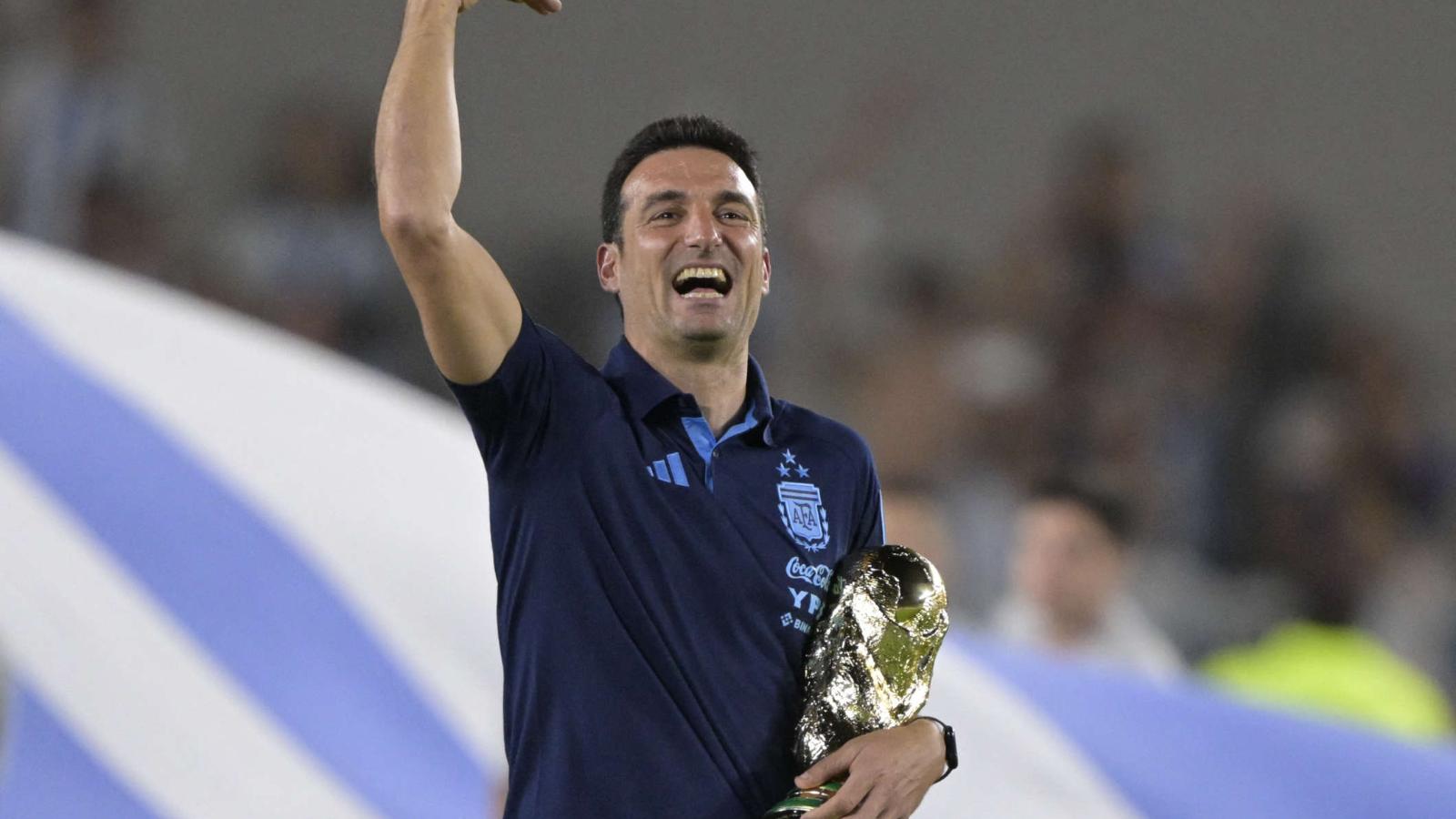 Scaloni moved to thank the Argentine fans