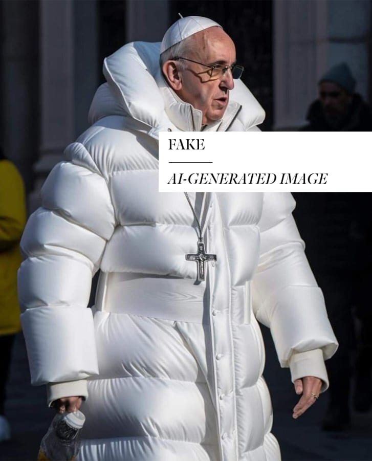 papa francisco moda estilo inteligencia artificial