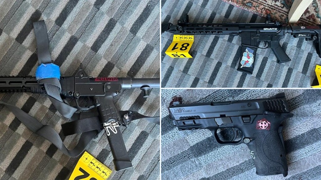 These weapons were used by the person who attacked the Nashville school