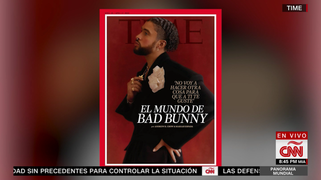 En su primera portada en español, la revista TIME celebra un Bad Bunny