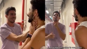 Camilo comparte el encuentro con Nacho, un admirador sordo que asistió a su concierto en Uruguay