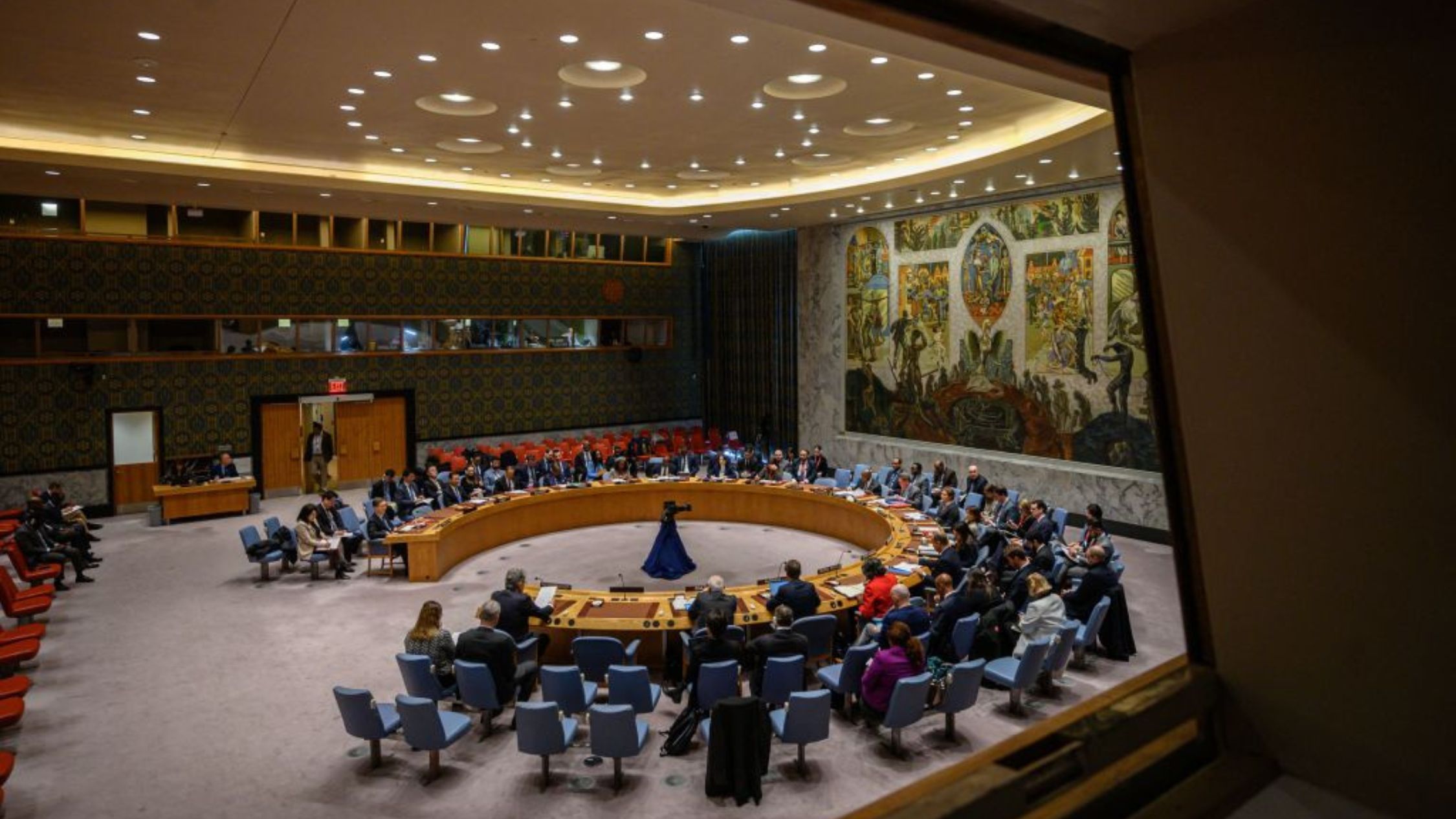 Vista general de una reunión del Consejo de Seguridad de la ONU sobre no proliferación y Corea del Norte, en la sede de las Naciones Unidas en Nueva York, el 20 de marzo de 2023. (Foto: ED JONES/AFP vía Getty Images)