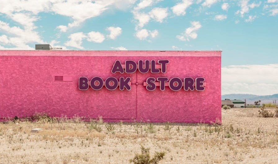 Other establishments for adults also appear in Prost's series, such as this adult bookstore in Laughlin, Arizona.  (Credit: Francois Prost)