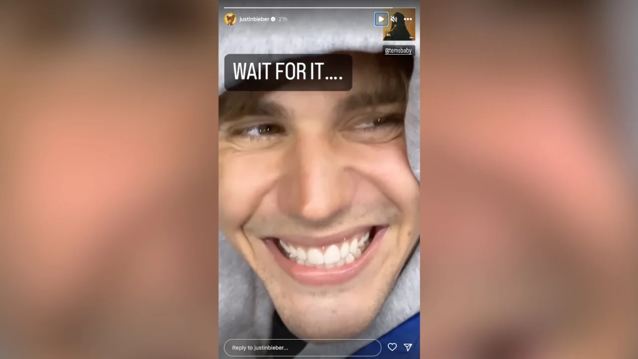 Justin Bieber sonríe en redes sociales al mostrar mejoría en su parálisis facial