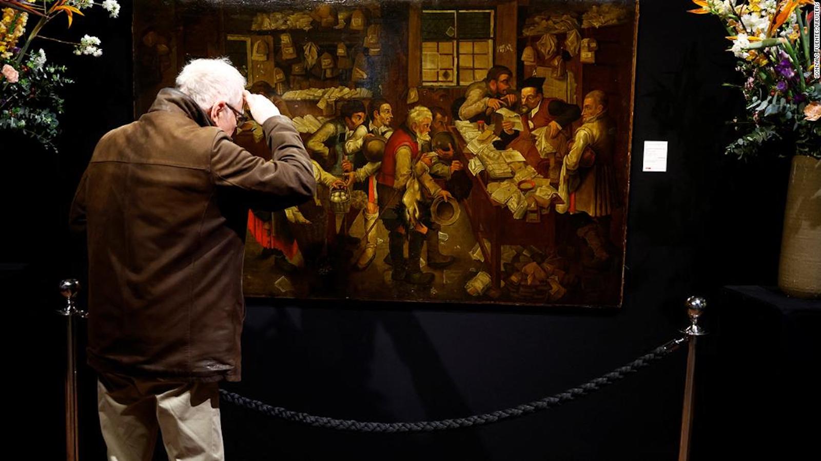 Dusty painting hidden behind the door turned out to be a “masterpiece” of Brueghel