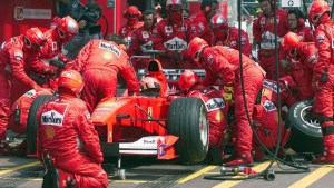 Un auto de Fórmula 1 de Schumacher está a la venta