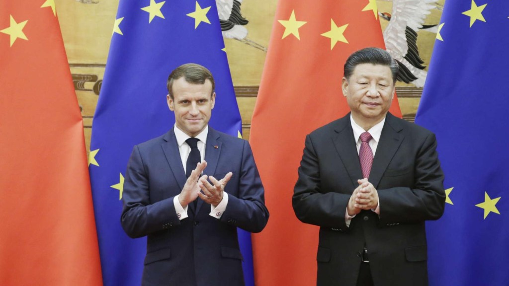 What does Macron's visit to Xi Jinping in China mean?