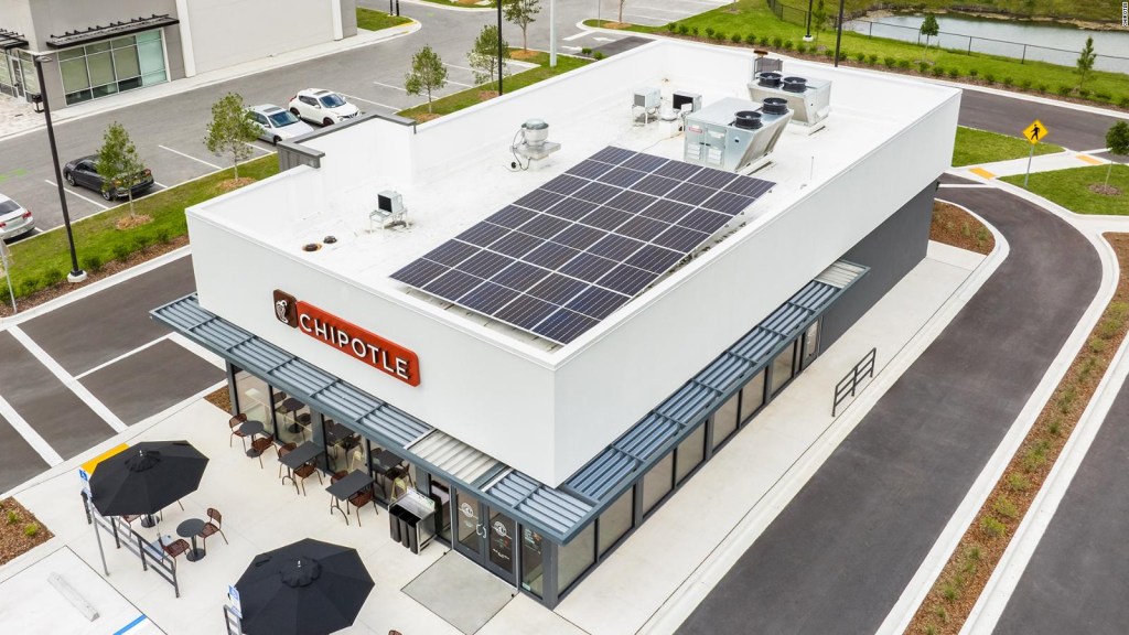 Chipotle ofrece energía renovable en restaurantes