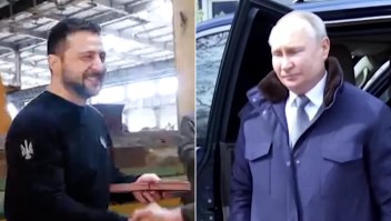 Mira la diferencia entre las visitas de Putin y Zelensky a sus tropas