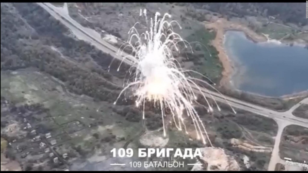 Ucrania ha publicado un video de la destrucción de un sistema de misiles ruso