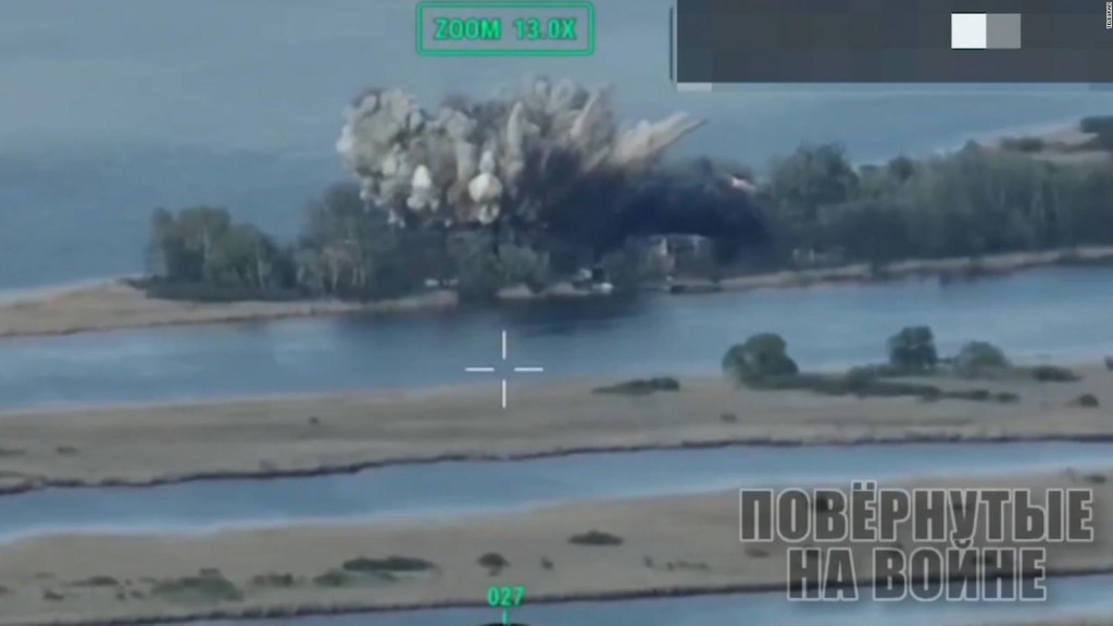 El video muestra un presunto ataque de los rusos en territorio ucraniano