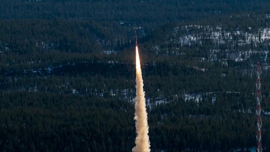 Cohete scientific sueco cae accidentally in norway