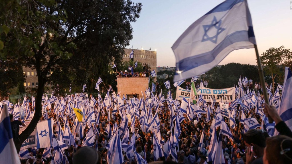 Marcha en Jerusalén para apoyar el plan de reforma judicial