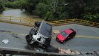 Las imágenes del colapso de un puente en Quindío, Colombia