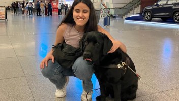 Su perro guía la salvó de ser arrollada por un automovilista: Milagros, la estudiante ciega de Harvard, cuenta su historia
