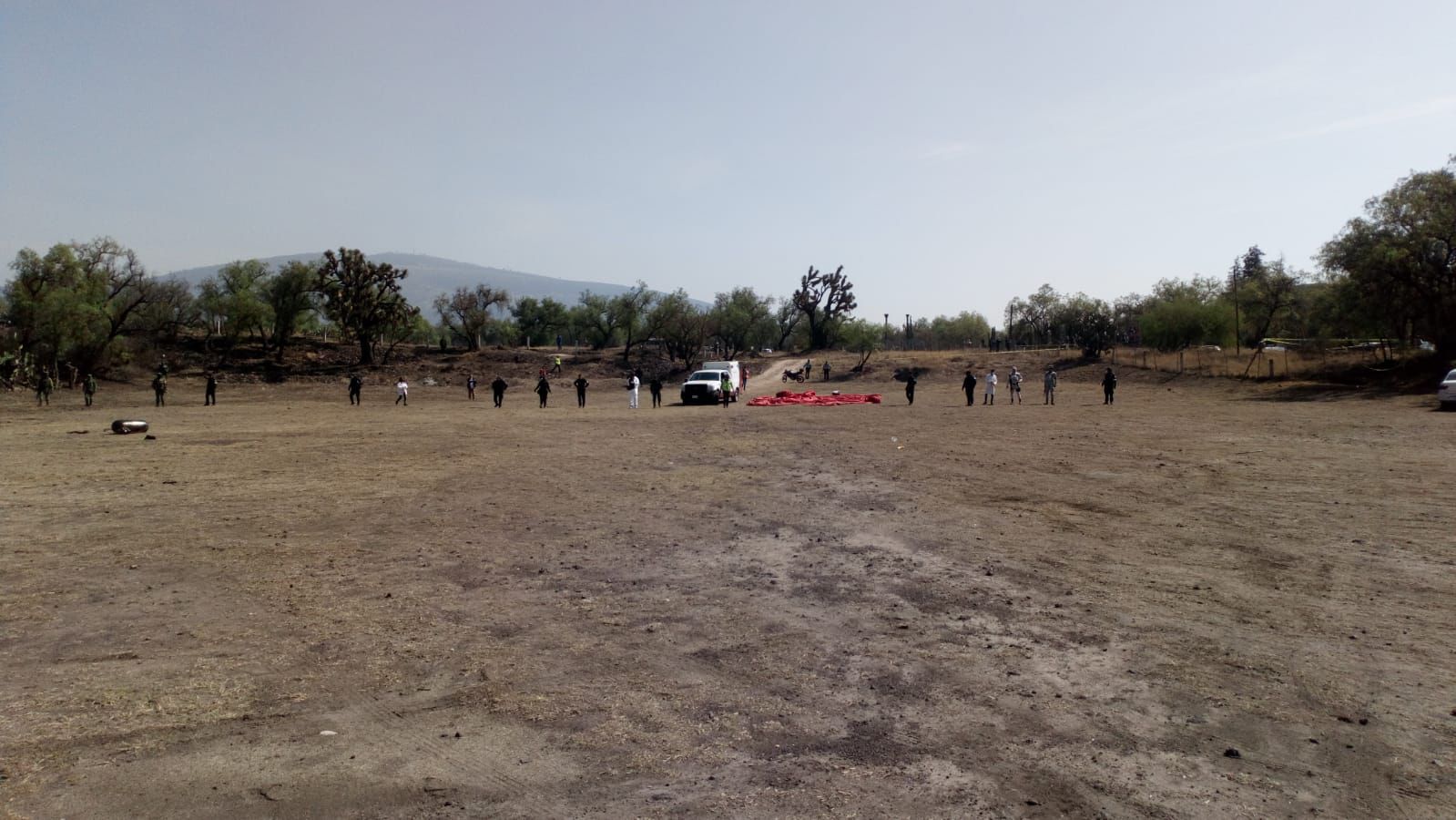 Incendio en globo aerostático en Teotihuacán deja dos muertos y un menor herido