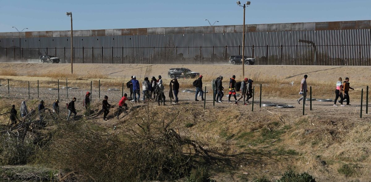 Data revealed that border crossings between the United States and Mexico increased in March