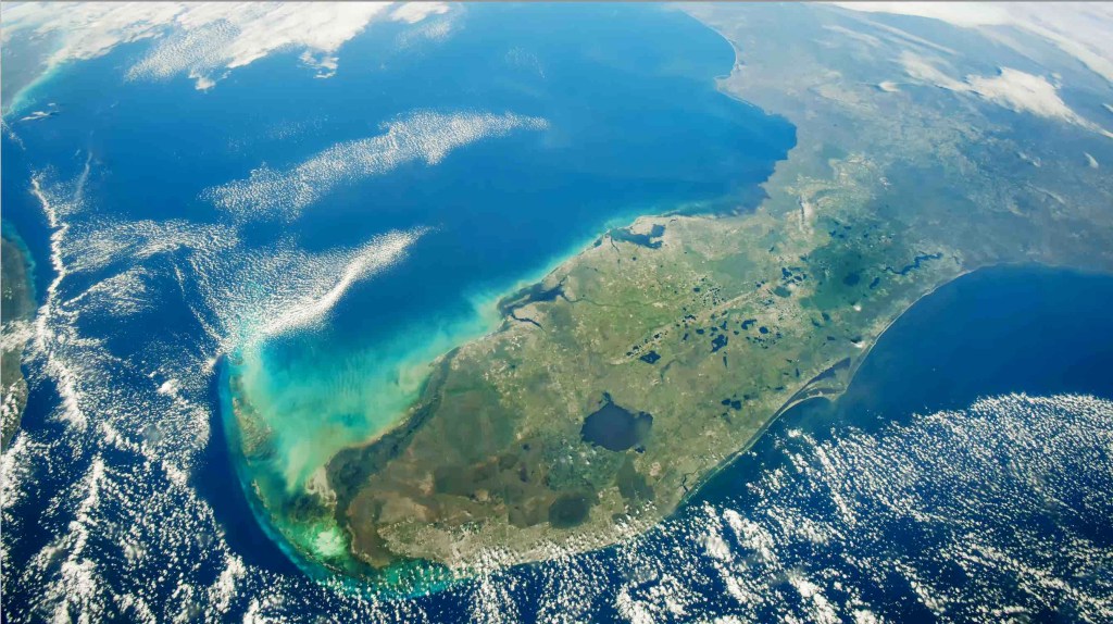 La mayor masa de sargazo camino a Florida se ve desde el espacio