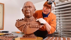 rey carlos escultura chocolate