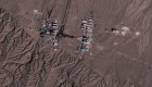 Satellite images of huge military airships at a remote base in China