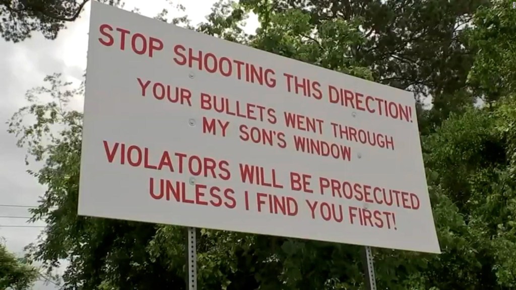 "Smettila di sparare in quella direzione!"Richiesta famiglia