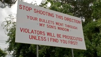 "¡Dejen de disparar en esta dirección!", el pedido de una familia