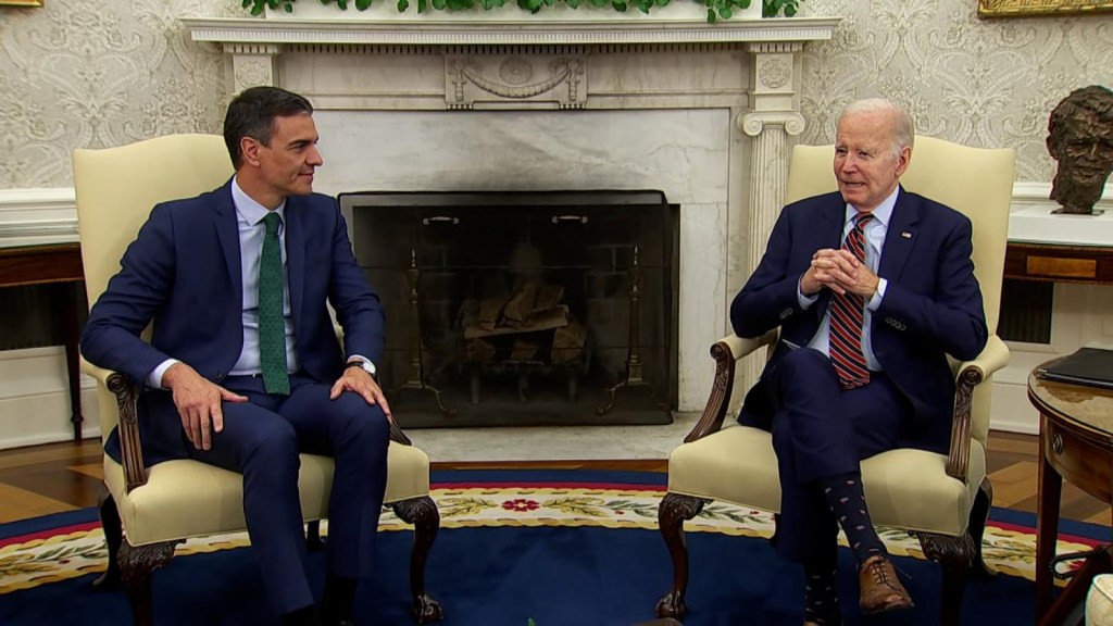 Biden recibe al jefe del Gobierno España in the Casa Blanca