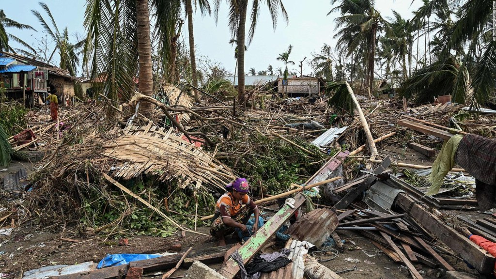 Ciclón Mocha deja más de 400 muertos en Myanmar