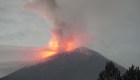 Así se vio la explosión del volcán Popocatépetl