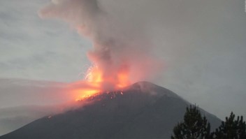 Así se vio la explosión del volcán Popocatépetl