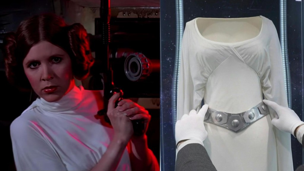 Subastarán el vestido que usó la princesa Leia en "Star Wars: una nueva esperanza"