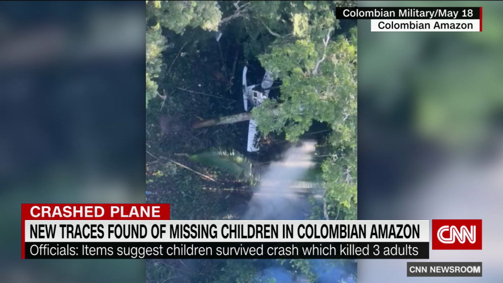 They find items related to missing children in the Colombian jungle
