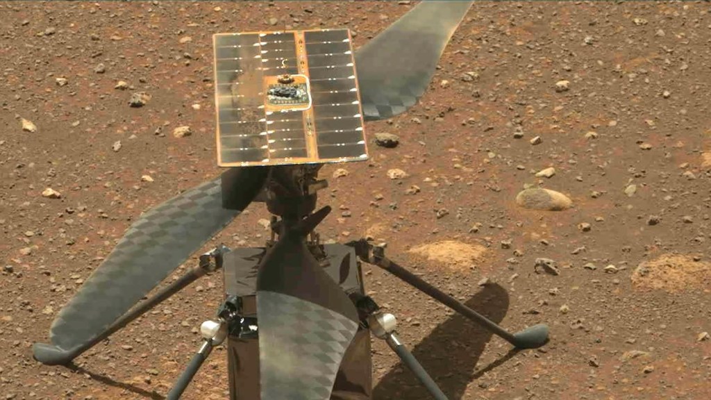 Mars'ta bir Ingenuity helikopter uçuşu böyle görünüyor
