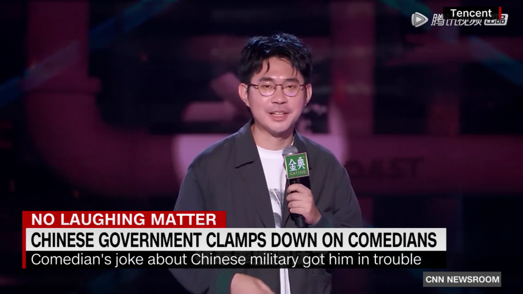 Broma sobre el ejército de China lleva a una multa de un millón de dólares para un comediante