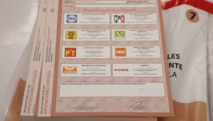 Boleta de la elección 2023 de Coahuila para diputaciones locales. (Crédito: Instituto Nacional Electoral)